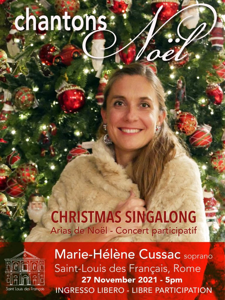 Marie-Helene Cussac chante à Rome le 27 novembre 2021 à Saint-Louis des Francais